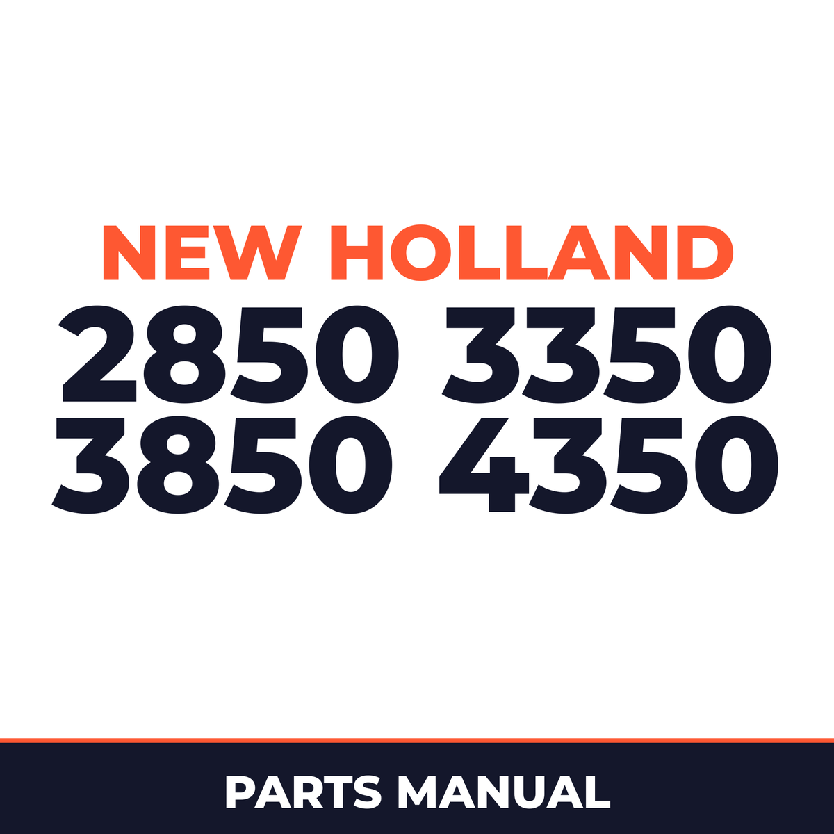 New Holland 2850 3350 3850 4350 Planter Parts Manual