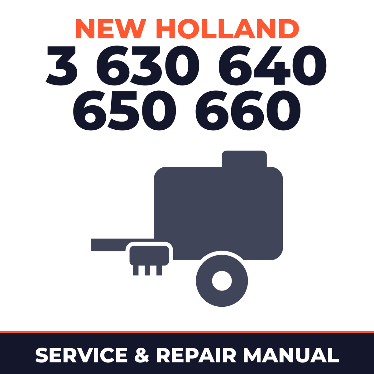 New Holland 3 630 640 650 660 Baler Service & Repair Manual
