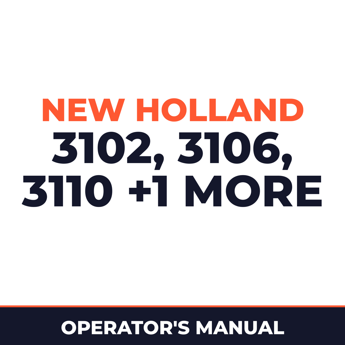 New Holland 3102 3106 3110 ProRotor 3114 Machine Operator's Manual