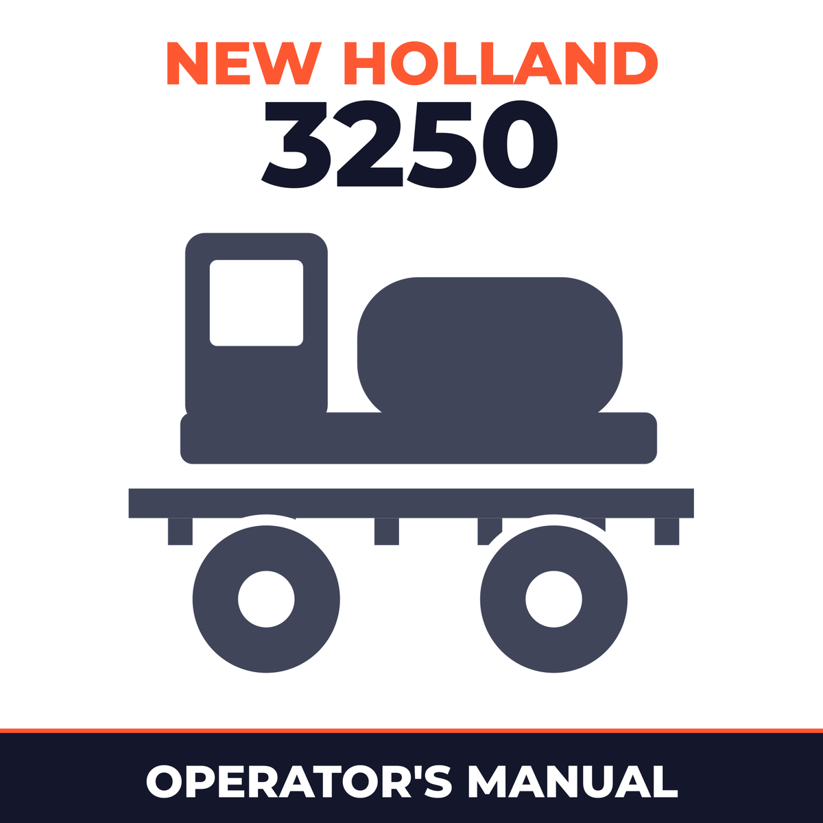 New Holland 3250 Sprayer Operator's Manual