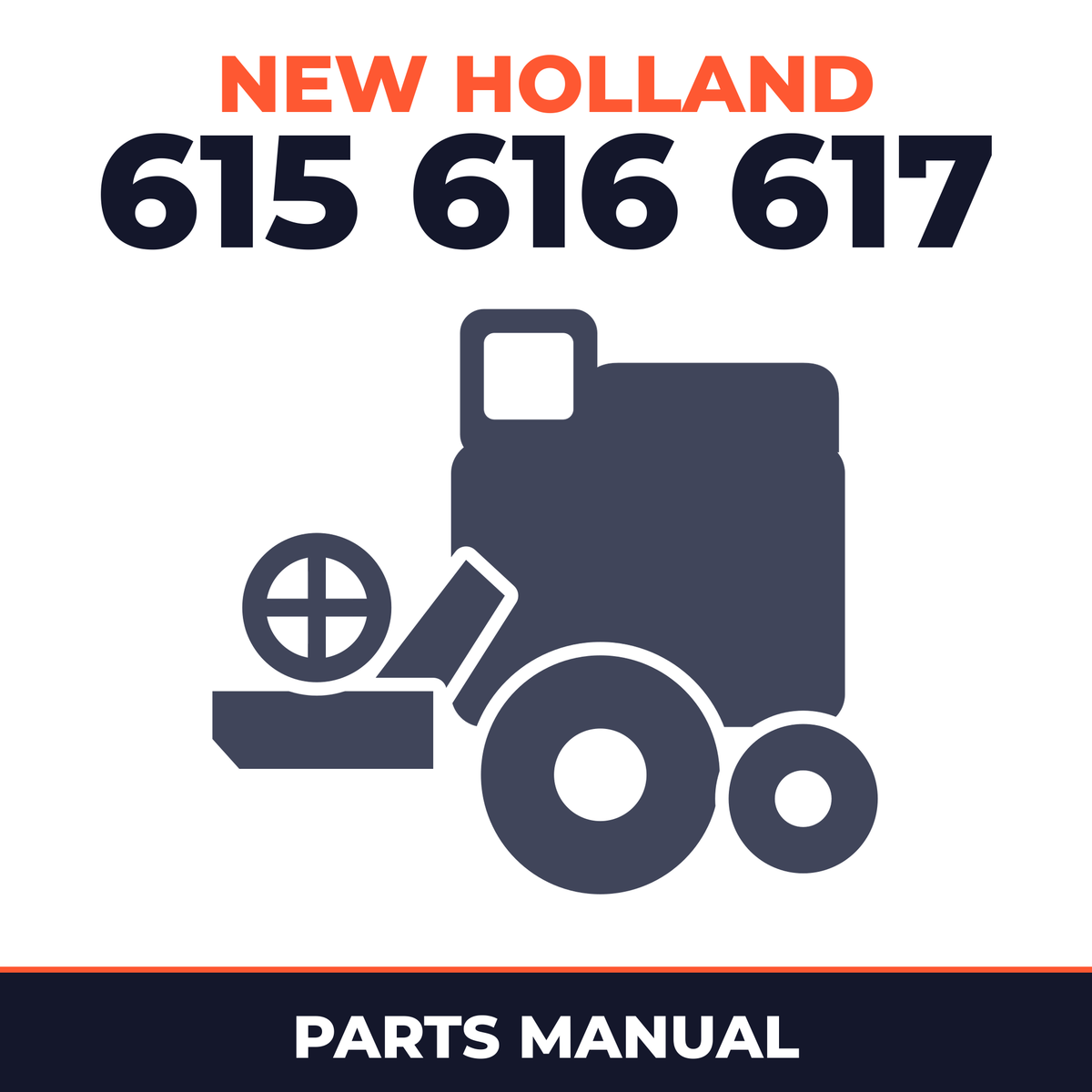 New Holland 615 616 617 Combine Parts Manual