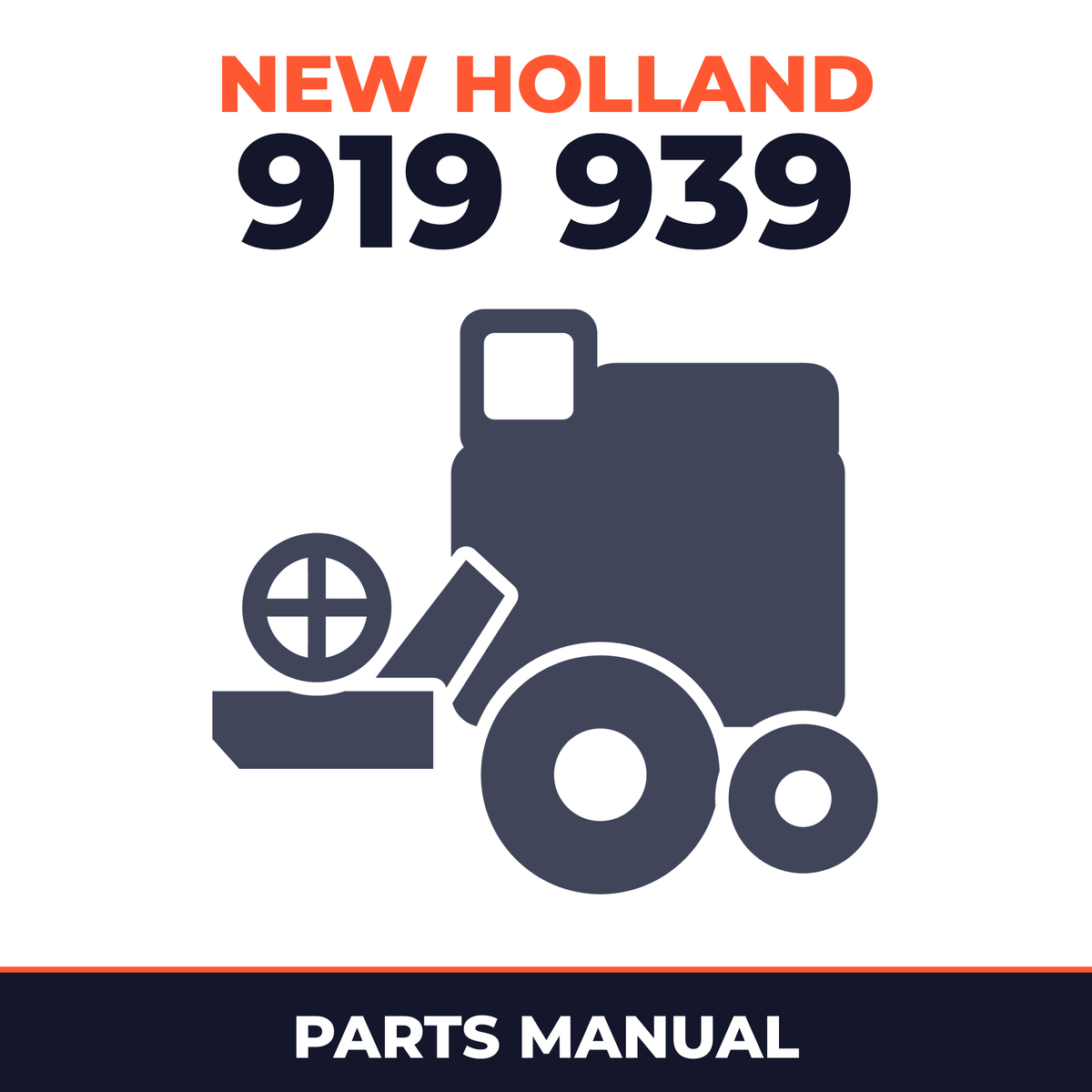 New Holland 919 939 Combine Parts Manual