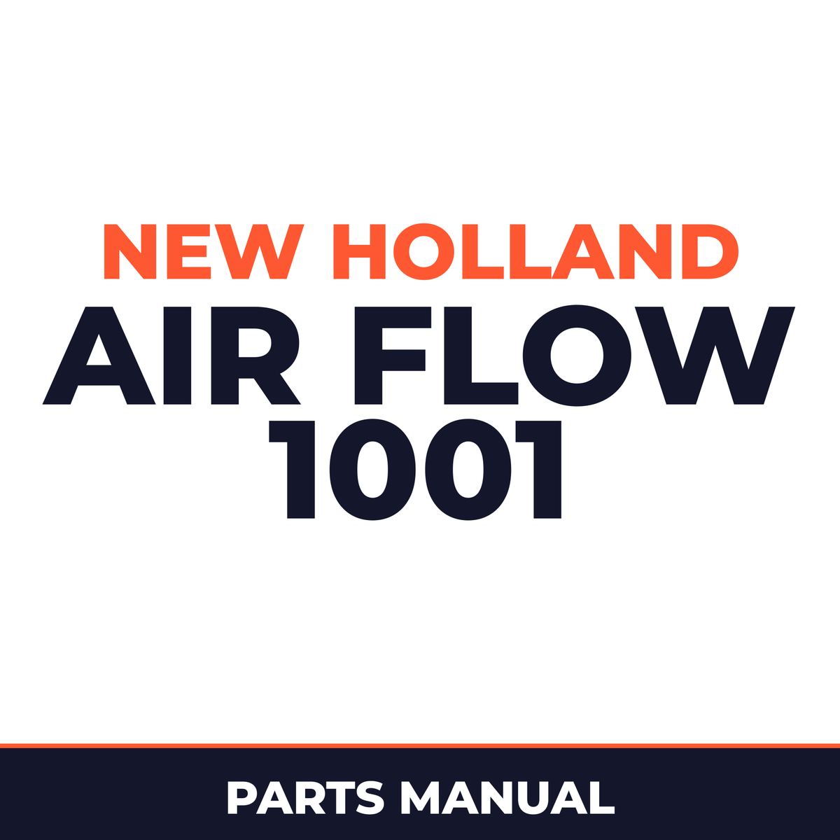 New Holland Air Flow 1001 Planter Parts Manual