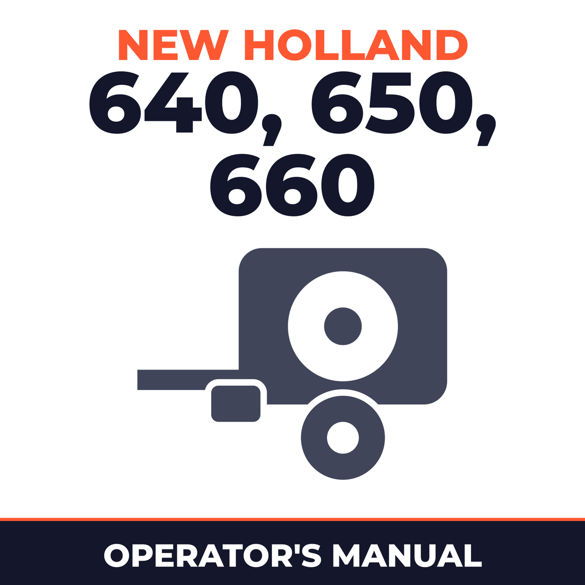 New Holland Bale COMMand For Twine & NET Wrap 640 650 660 Round Baler Operator's Manual