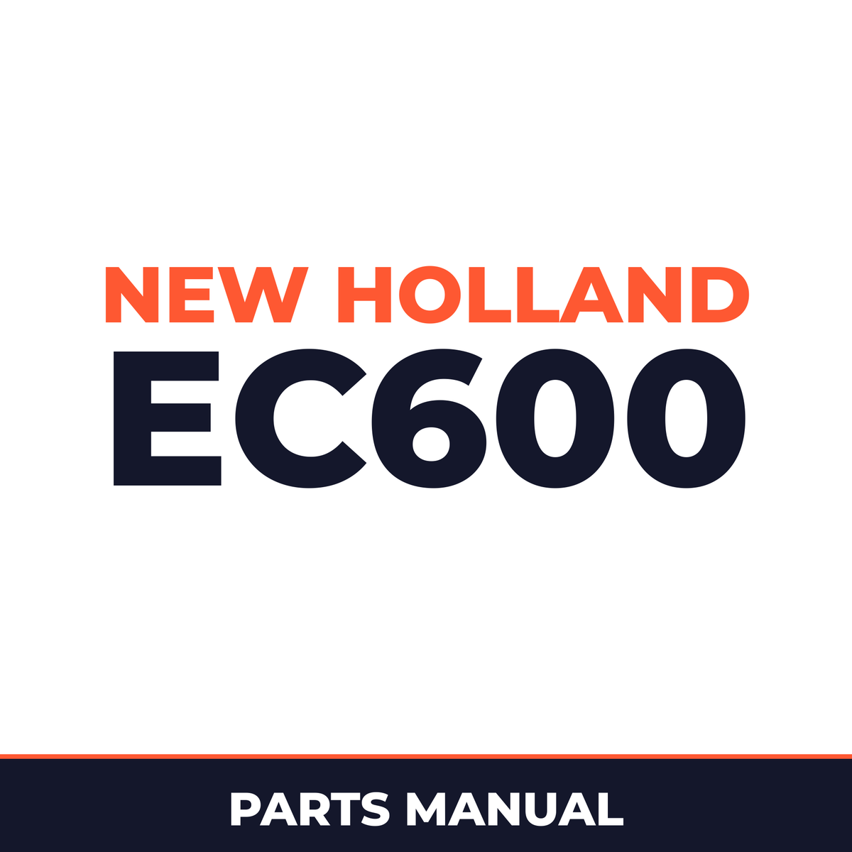 New Holland CE EC600 Parts Catalog