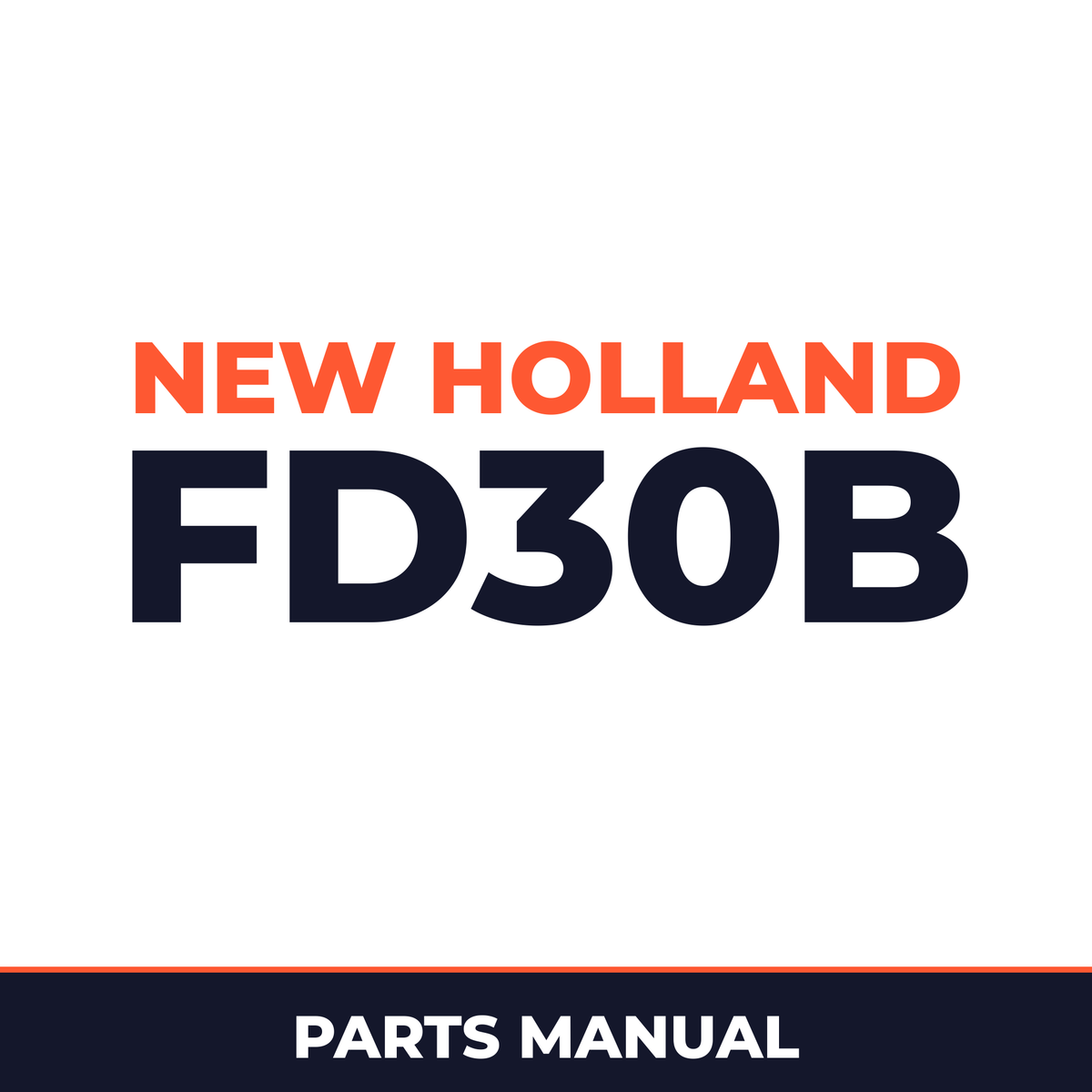 New Holland CE FD30B Parts Catalog