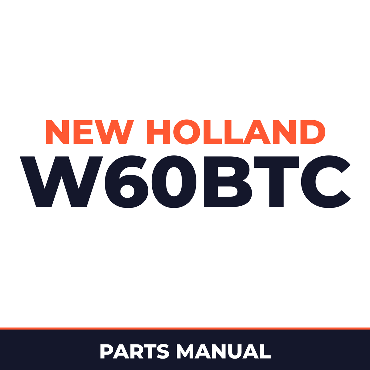 New Holland CE W60BTC Parts Catalog