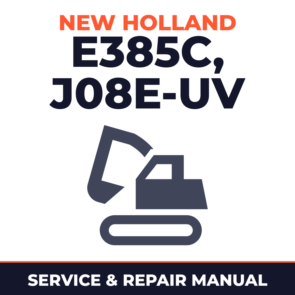 New Holland E385C Hino Diesel Engine J08E-UV Service Repair Manual