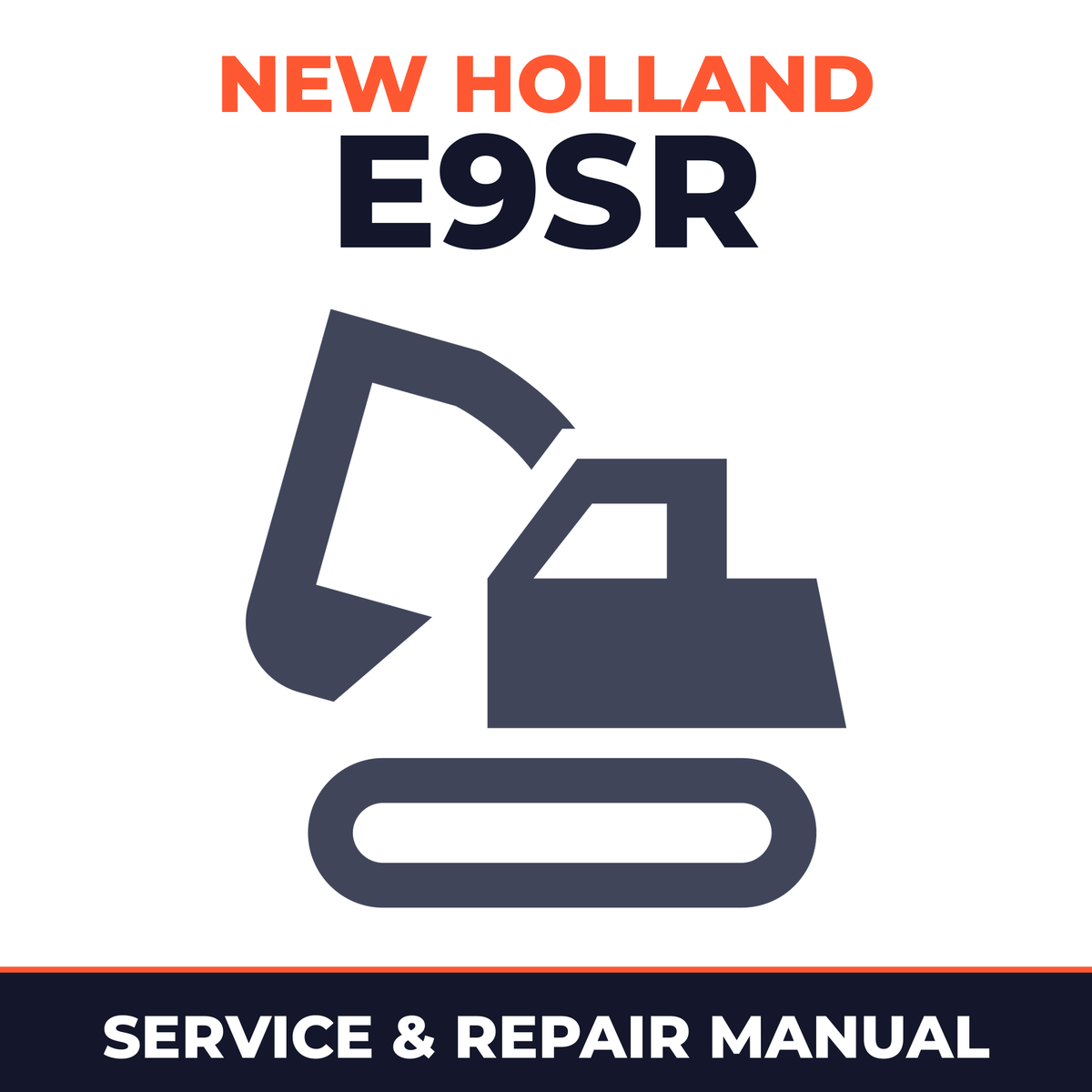New Holland E9SR Mini Crawler Excavator Service Repair Manual