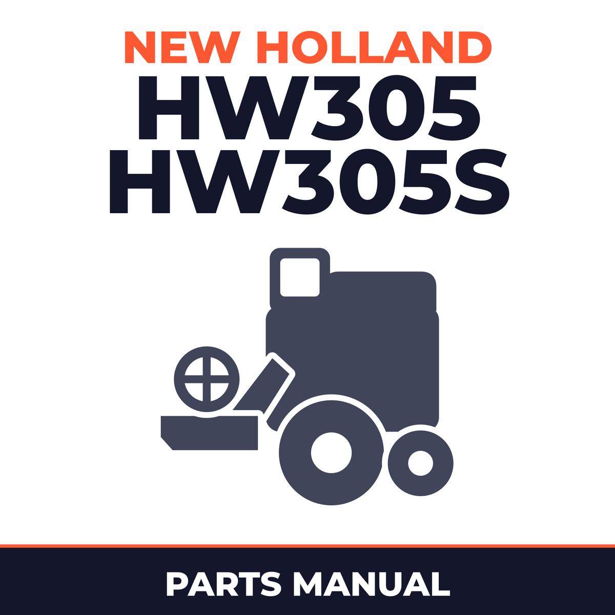New Holland HW305 HW305S Combine Parts Manual