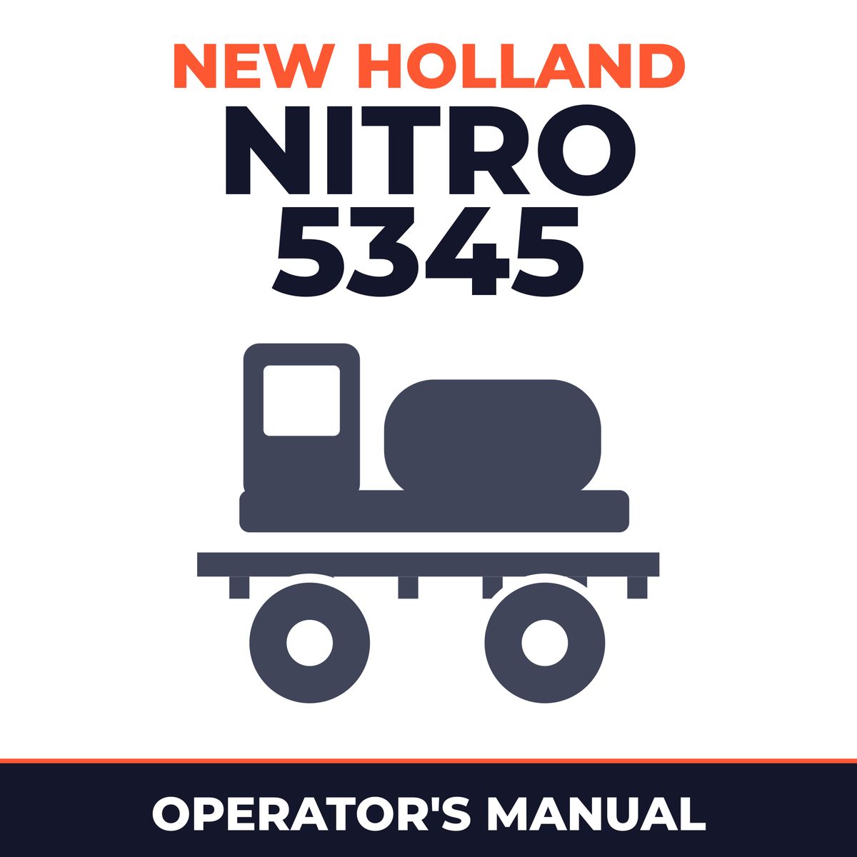 New Holland Nitro 5345 Sprayer Operator's Manual