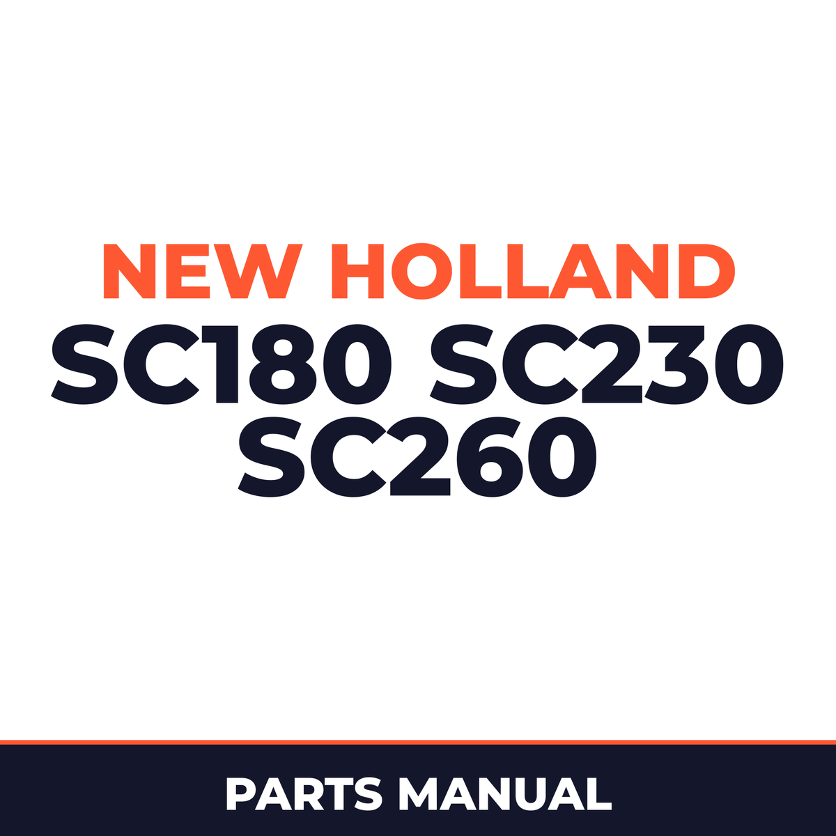 New Holland SC180 SC230 SC260 Planter Parts Manual