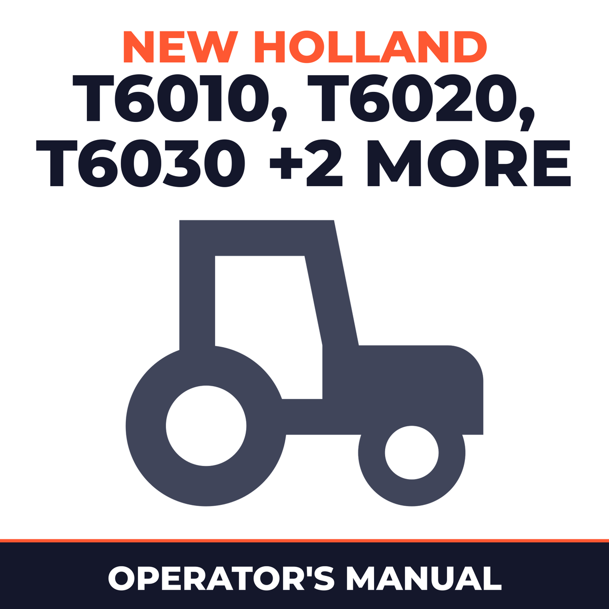 New Holland T6010 T6020 T6030 T6050 T6070 Delta Y Plus Tractor Spanish Operator's Manual