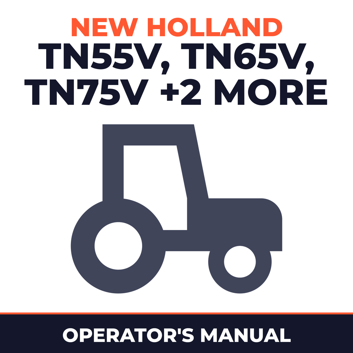 New Holland TN55V TN65V TN75V TN65N TN75N Tractor Italian Operator's Manual