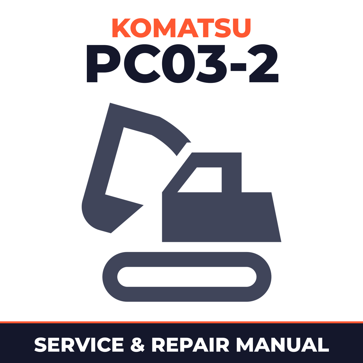 PC03-2 Hydraulic Excavator Service Repair Manual