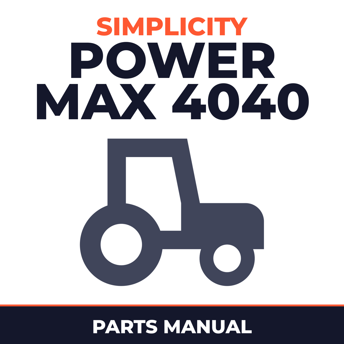 Simplicity Power MAX 4040 Tractor Parts Manual