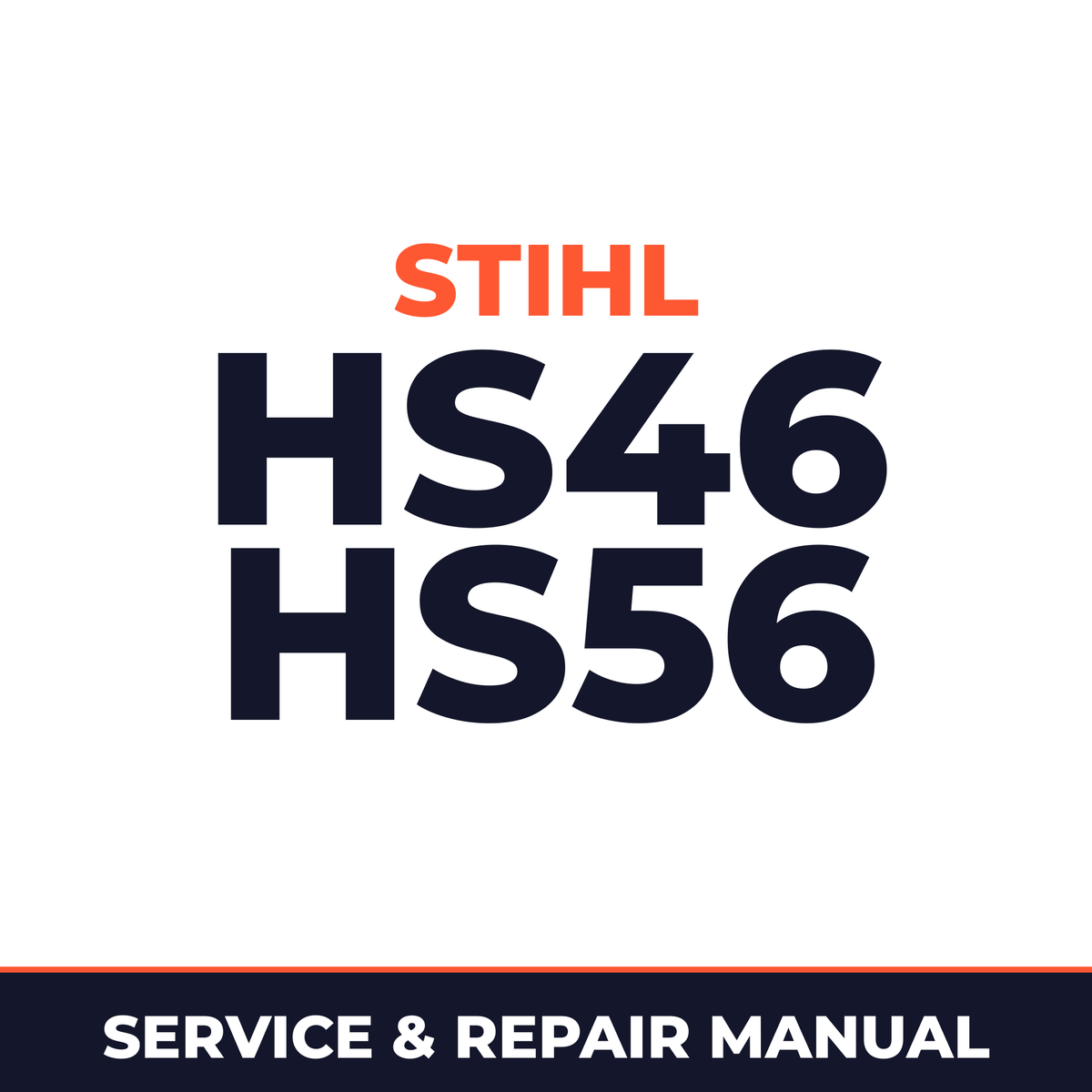 Stihl hs46 hs56 Machine Service & Repair Manual