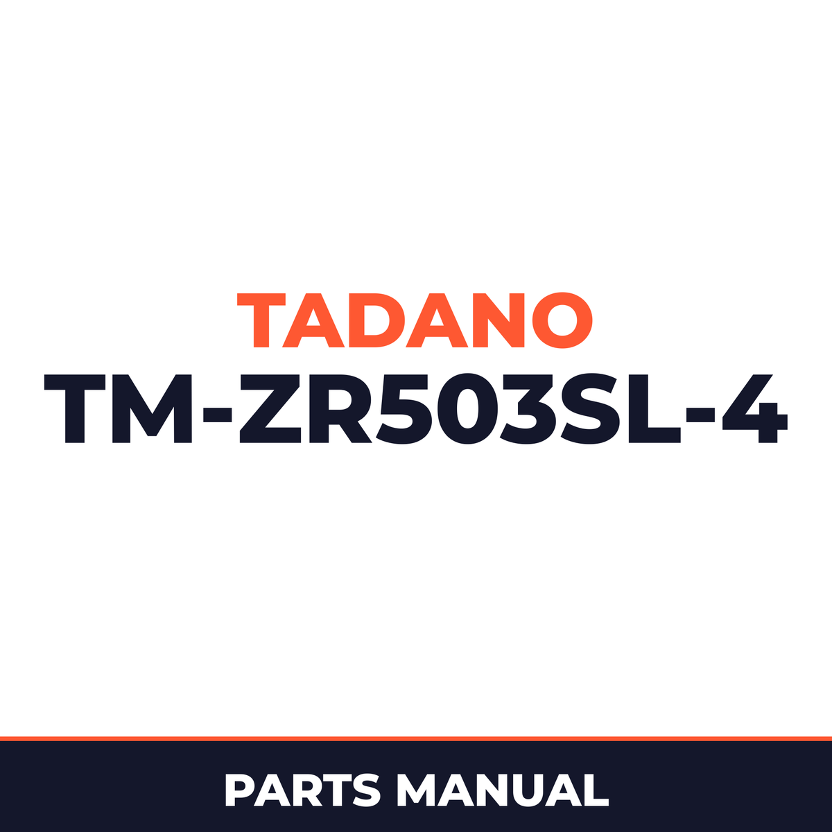 Tadano TM-ZR503SL(HEF)-4 31094010440A FRAME/SL,REMOTE-RADIO CONT.,HOOK-IN Parts Manual