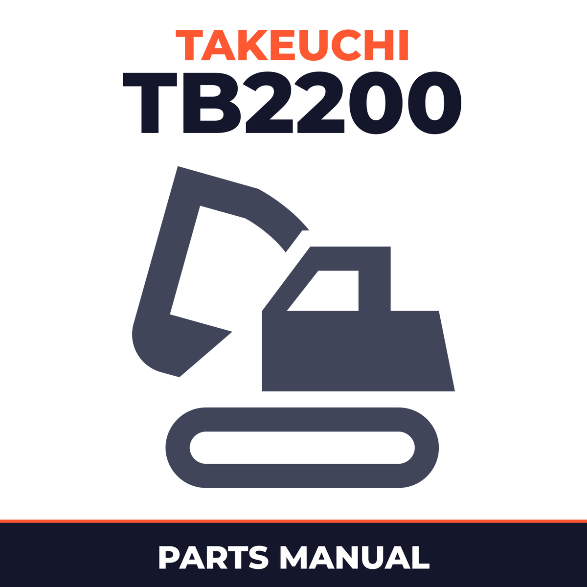 TAKEUCHI Excavator Parts Catalog Manual TB2200