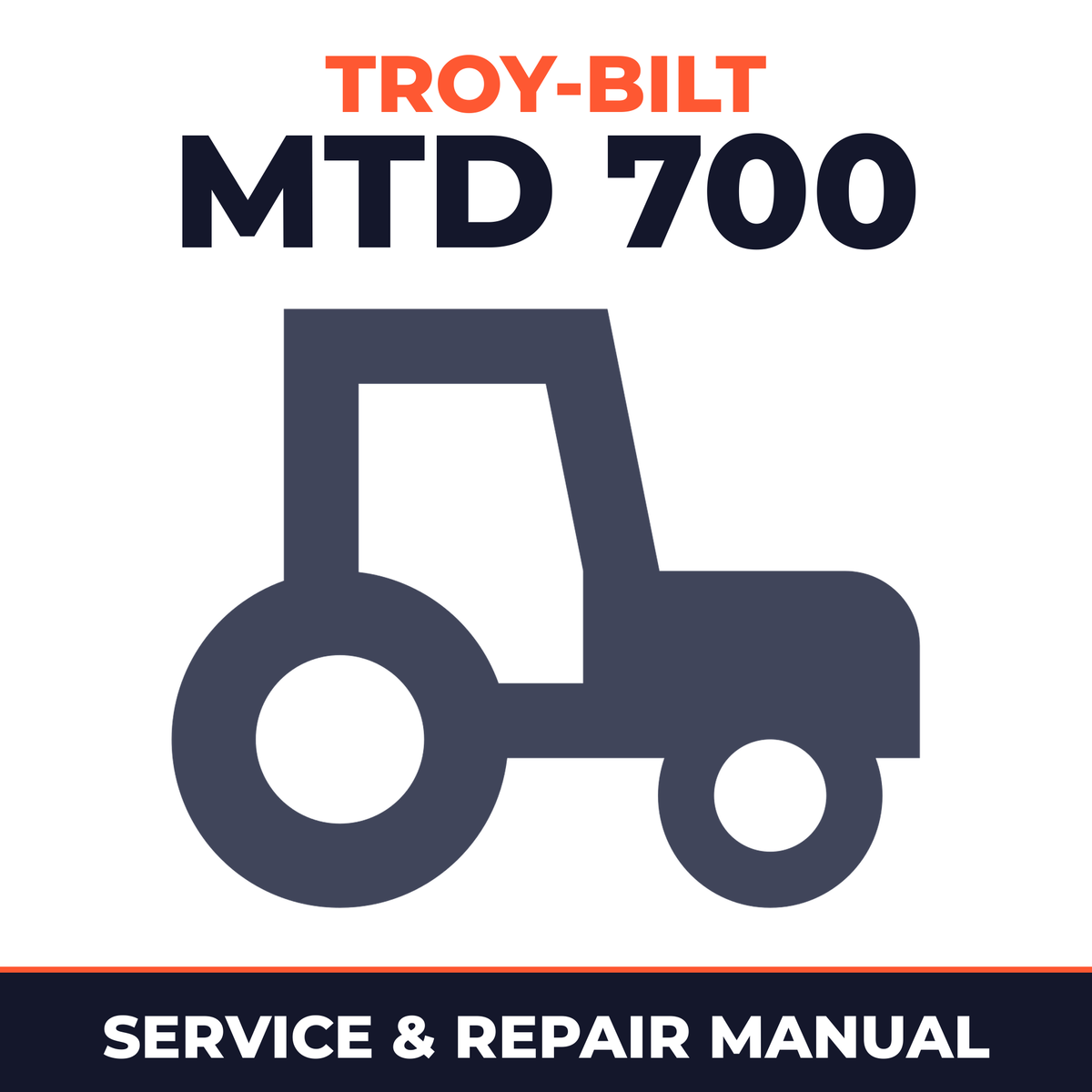 Troy Bilt 2010-2014 MTD Troy-Bilt 700-Series Riding Tractors Service & Repair Manual