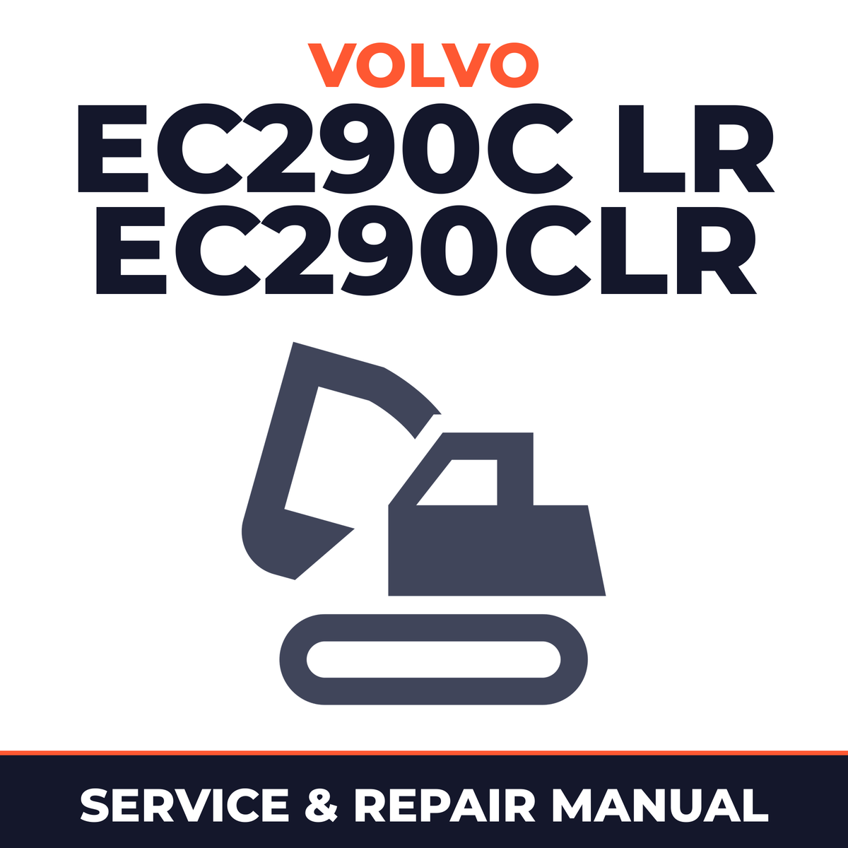 VOLVO EC290C LR EC290CLR Excavator Full Service Manual