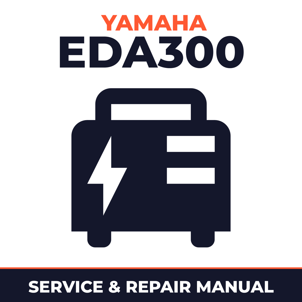 Yamaha EDA300 Service and Repair Manual - power equipment workshop manual cover