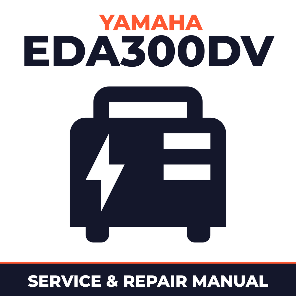 Yamaha EDA300DV Service and Repair Manual - power equipment workshop manual cover