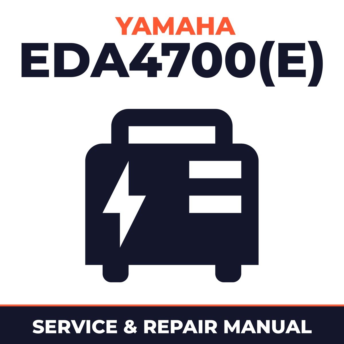 Yamaha EDA4700(E) Service and Repair Manual - power equipment workshop manual cover