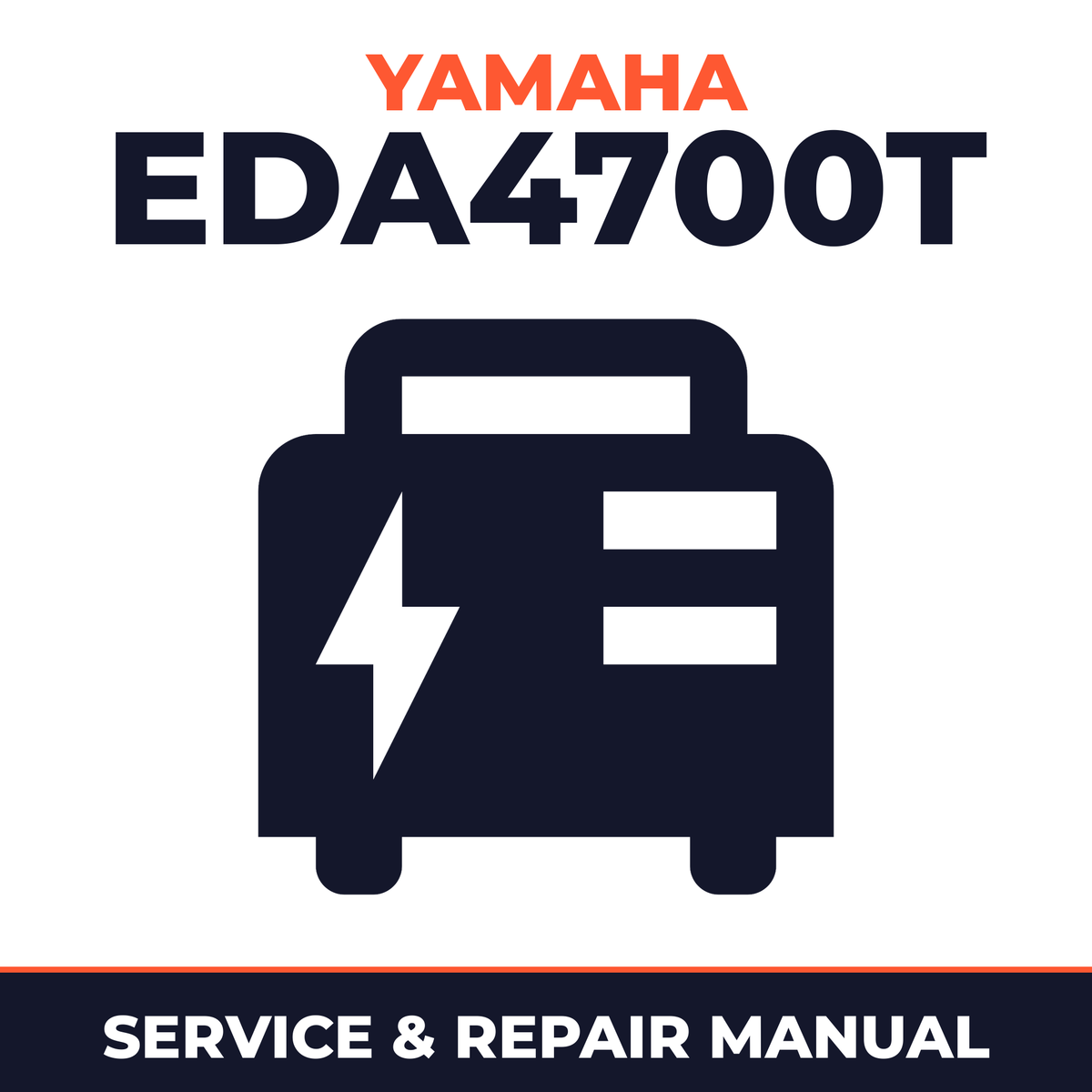Yamaha EDA4700T Service and Repair Manual - power equipment workshop manual cover