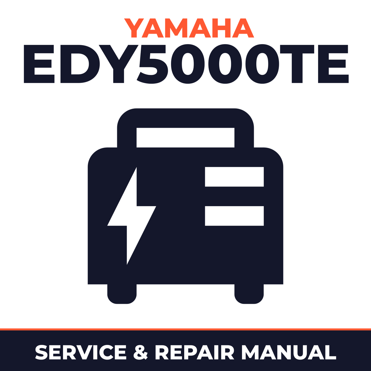 Yamaha EDY5000TE Service and Repair Manual - power equipment workshop manual cover