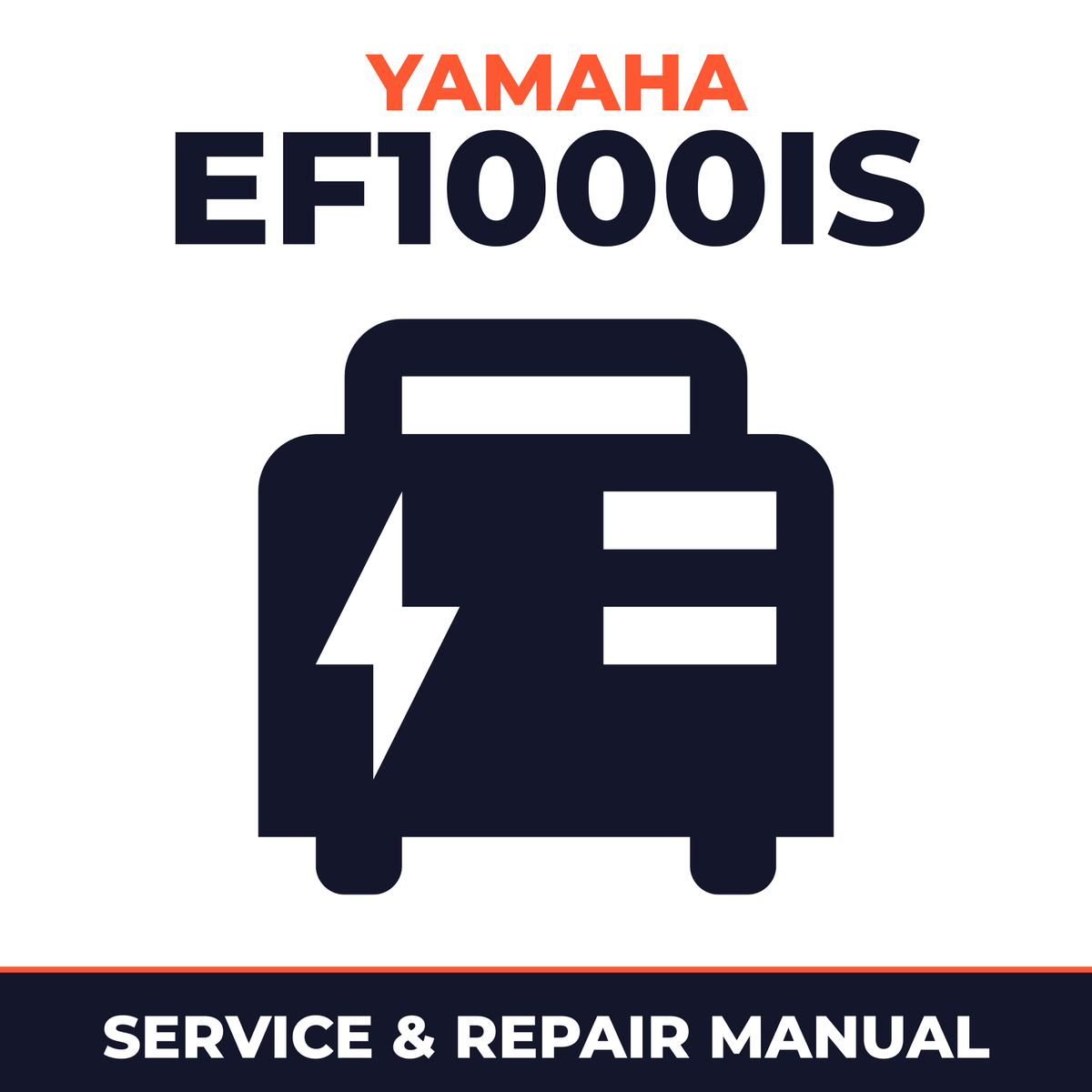 Yamaha EF1000iS Service and Repair Manual - power equipment workshop manual cover