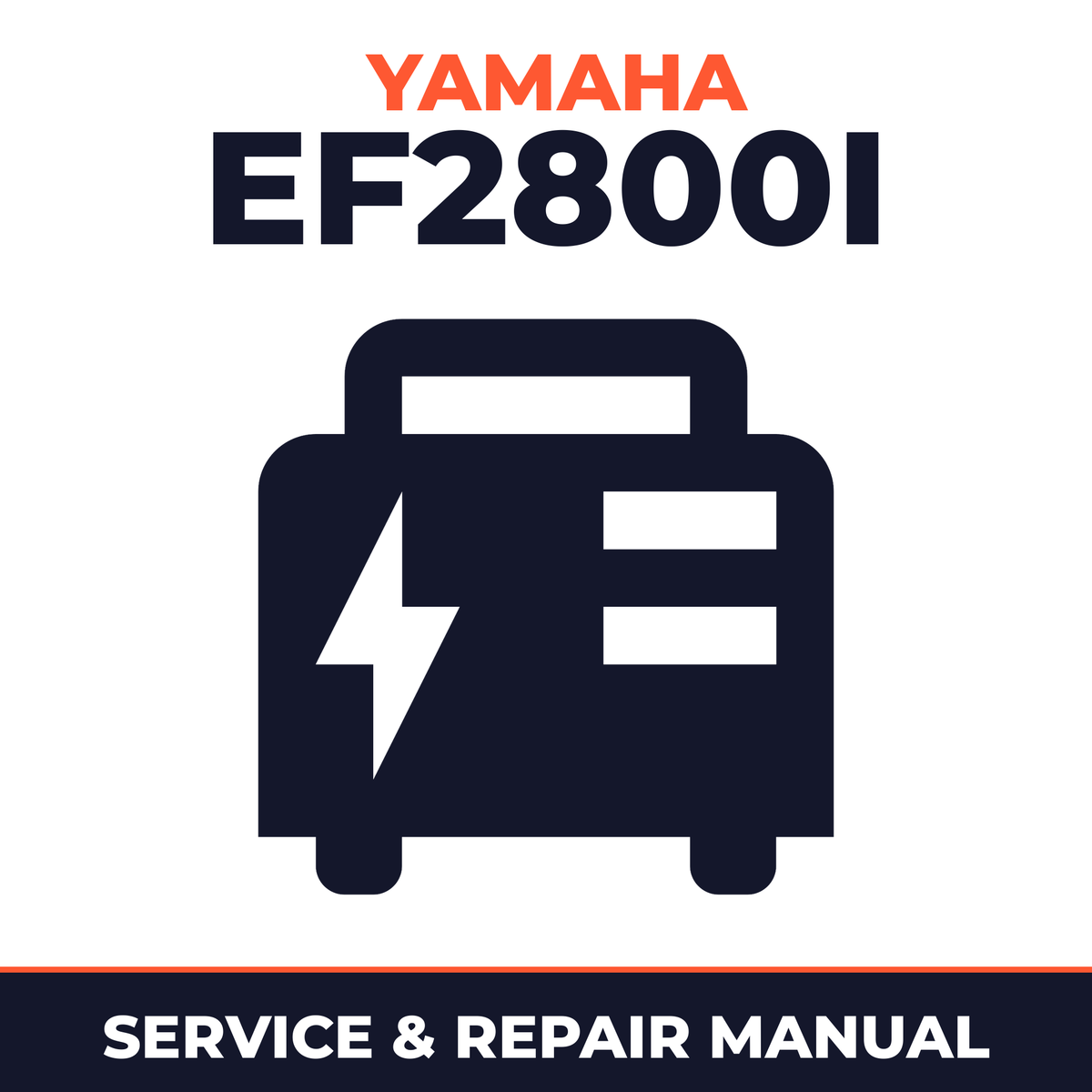 Yamaha EF2800i Service and Repair Manual - power equipment workshop manual cover