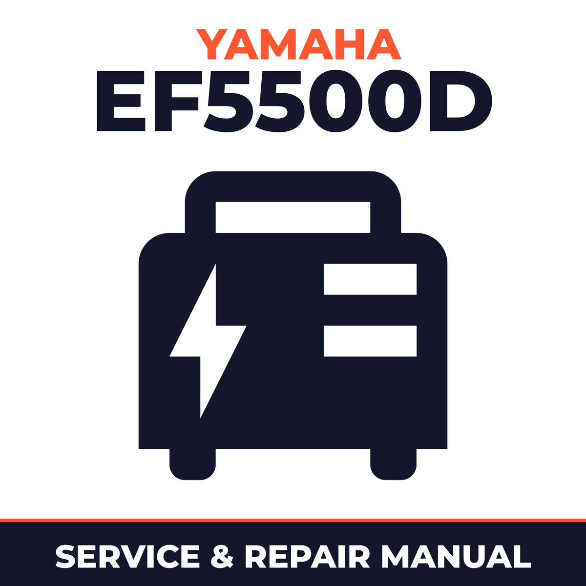 Yamaha EF5500D Service and Repair Manual - power equipment workshop manual cover