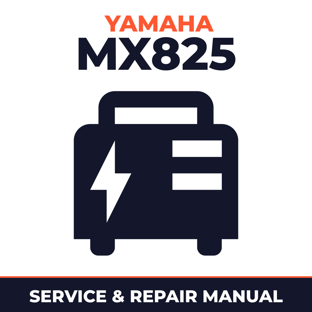 Yamaha MX825 Service and Repair Manual - power equipment workshop manual cover