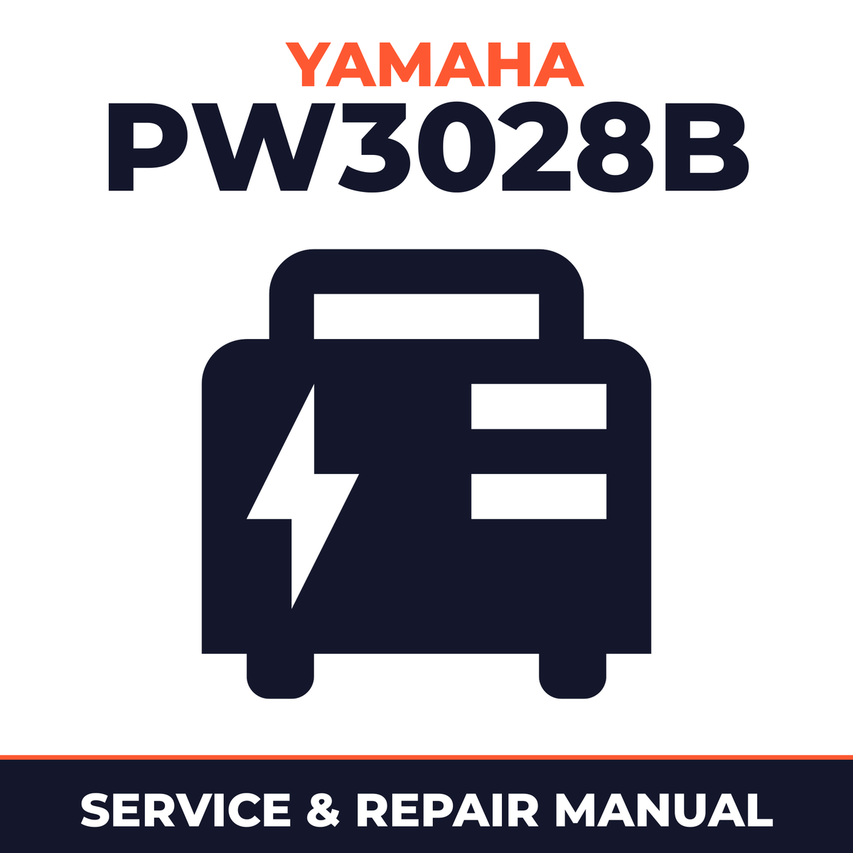 Yamaha PW3028B Service and Repair Manual - power equipment workshop manual cover