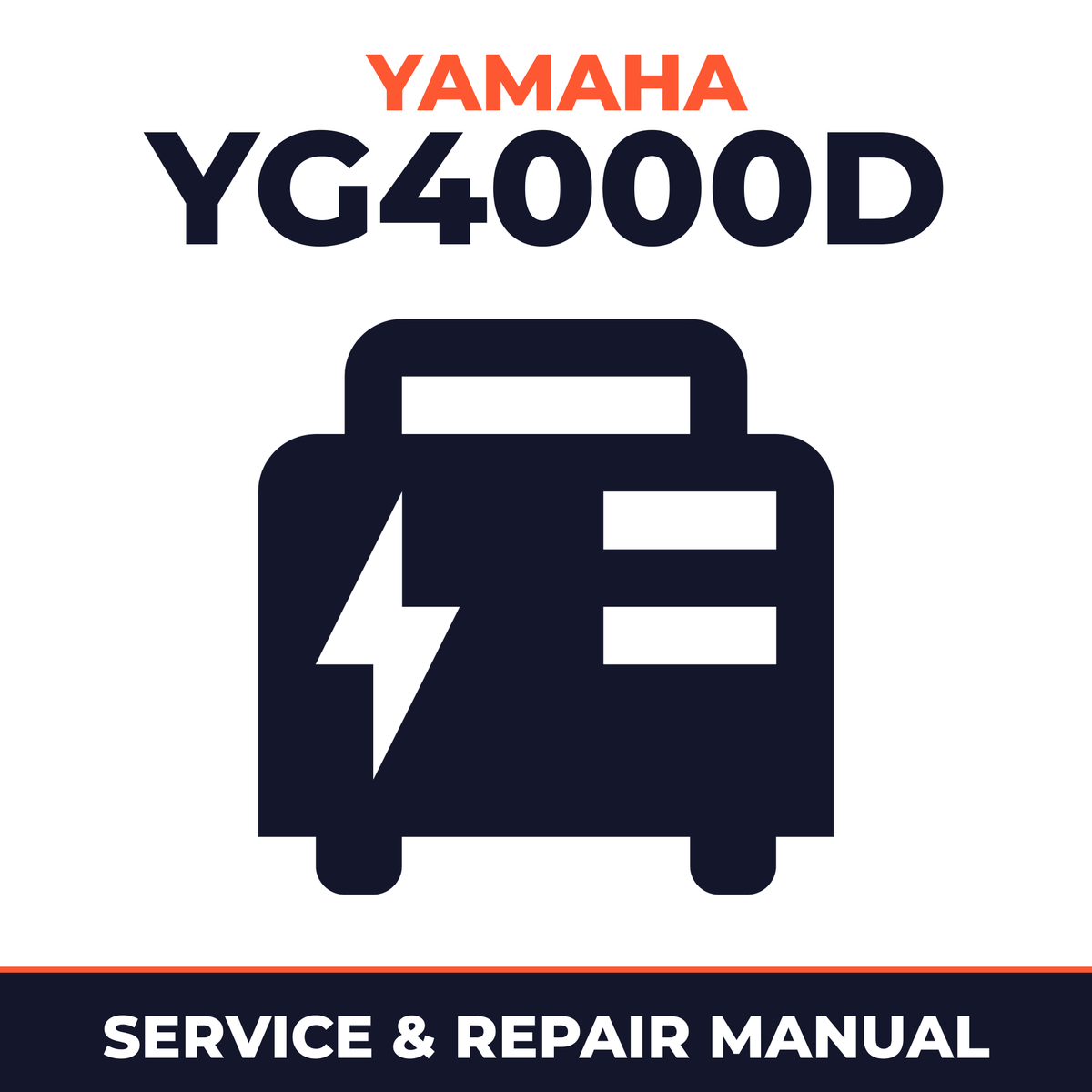 Yamaha YG4000D Service and Repair Manual - power equipment workshop manual cover