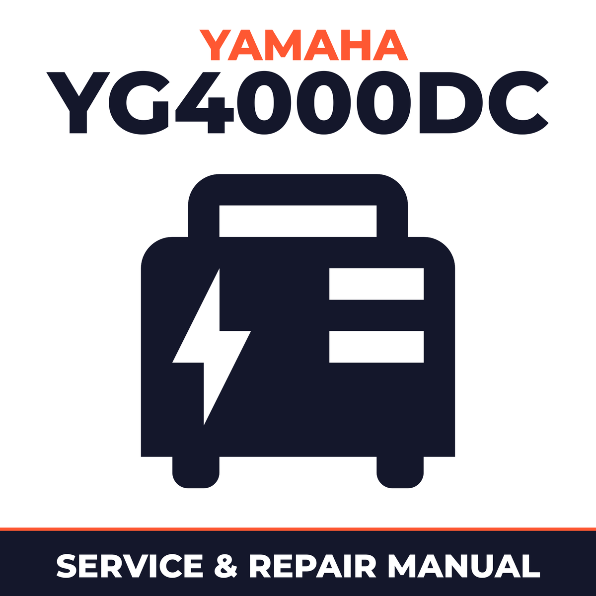 Yamaha YG4000DC Service and Repair Manual - power equipment workshop manual cover