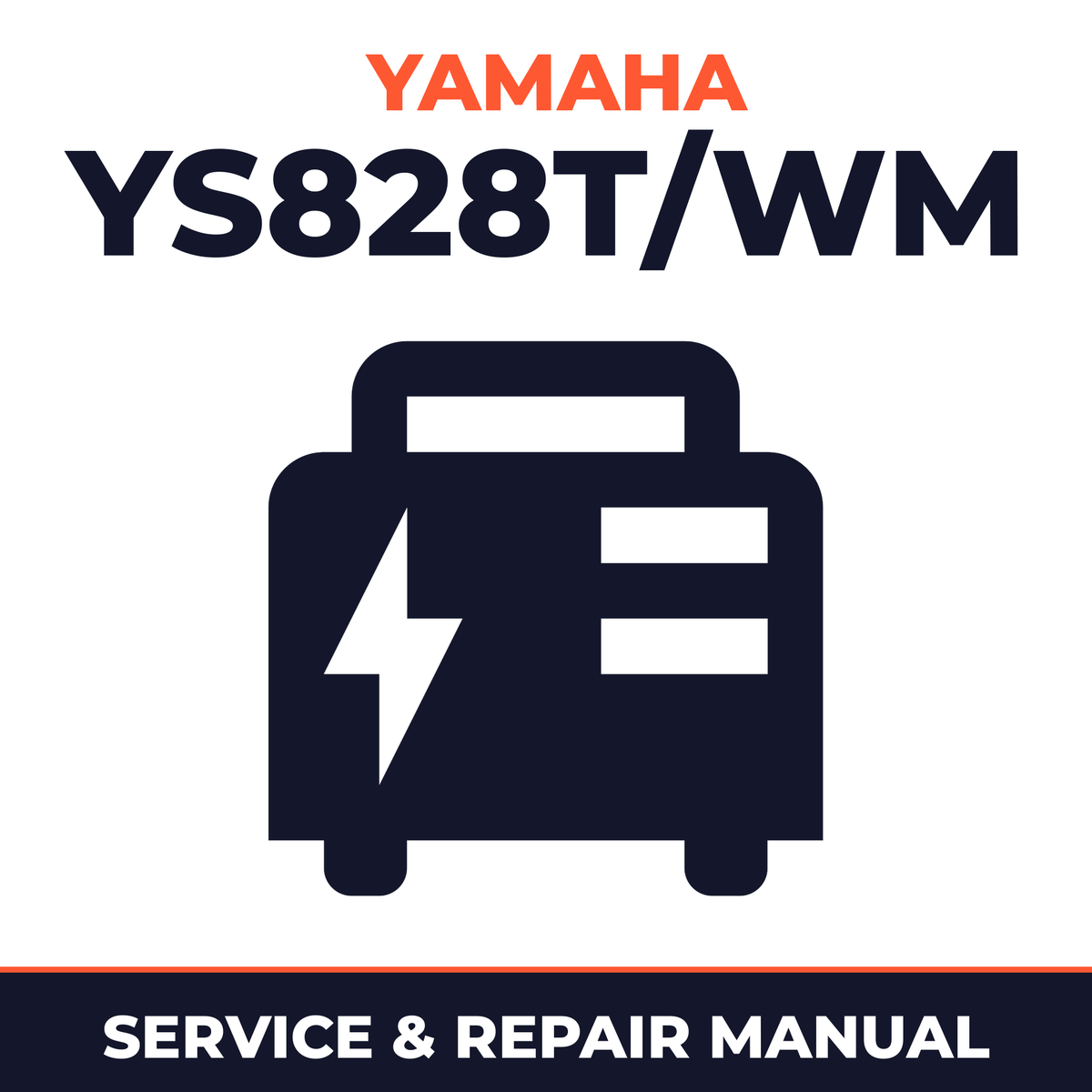 Yamaha YS828T/WM Service and Repair Manual - power equipment workshop manual cover