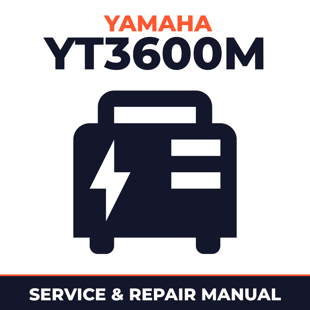 Yamaha YT3600M Service and Repair Manual - power equipment workshop manual cover