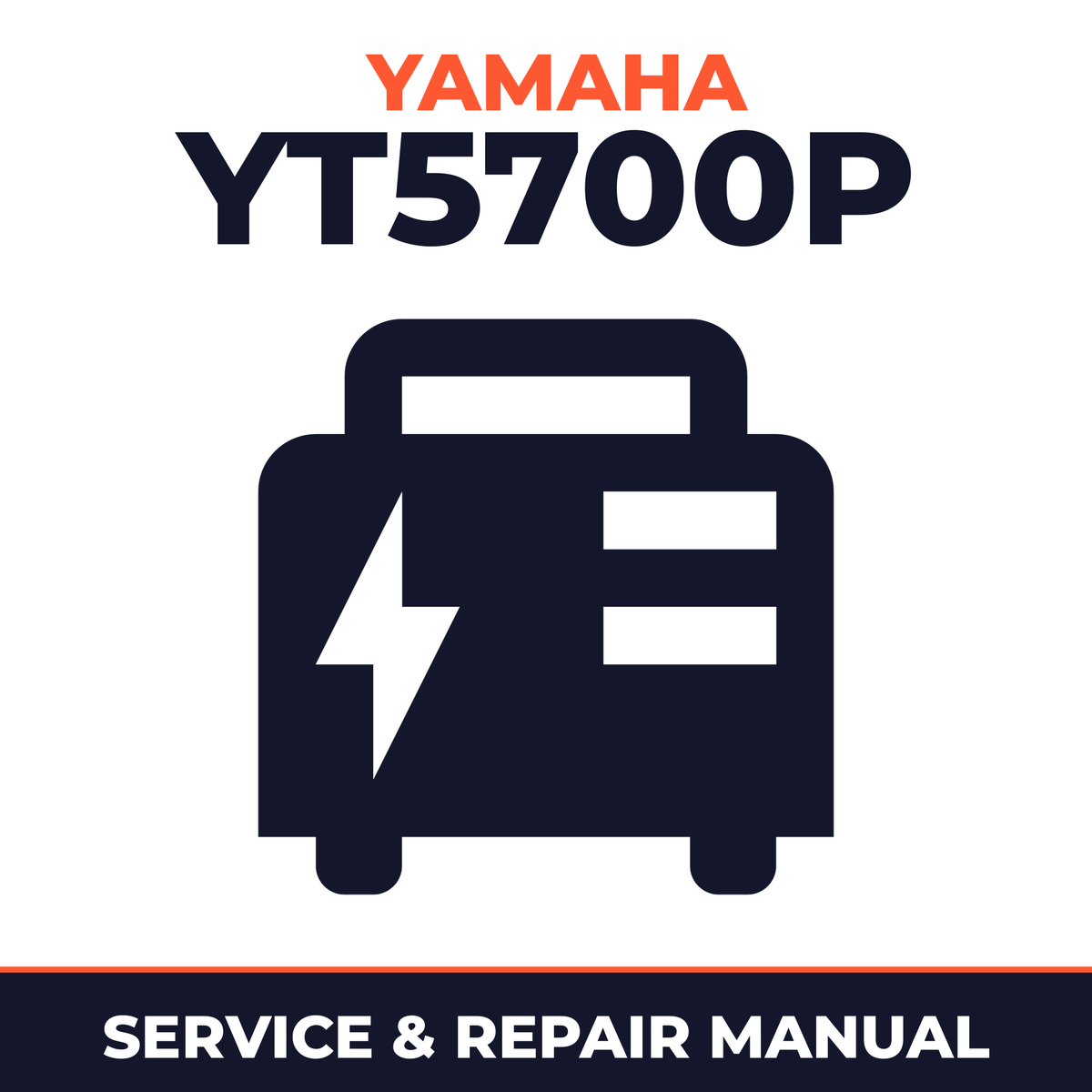 Yamaha YT5700P Service and Repair Manual - power equipment workshop manual cover