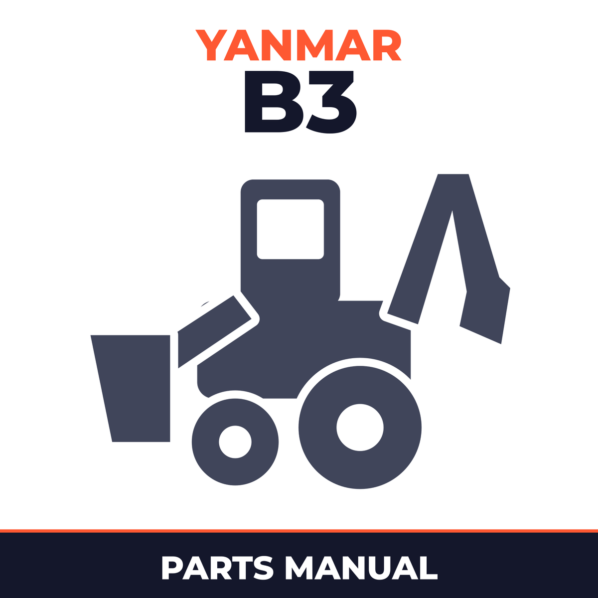Yanmar Crawler Backhoe B3 Parts Catalog Manual