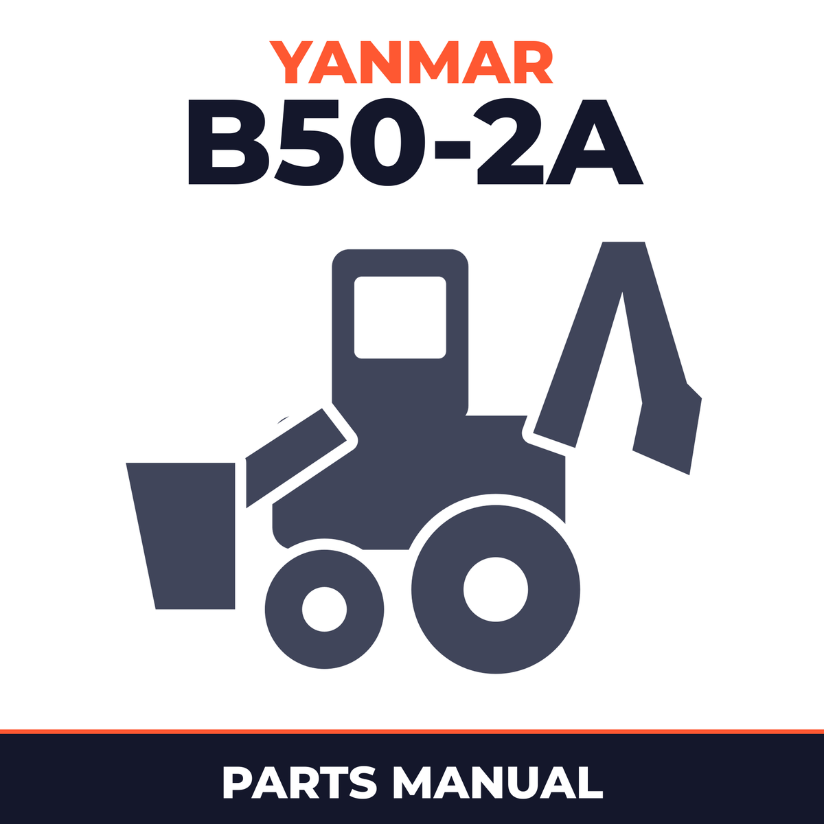 Yanmar Crawler Backhoe B50-2A Parts Catalog Manual