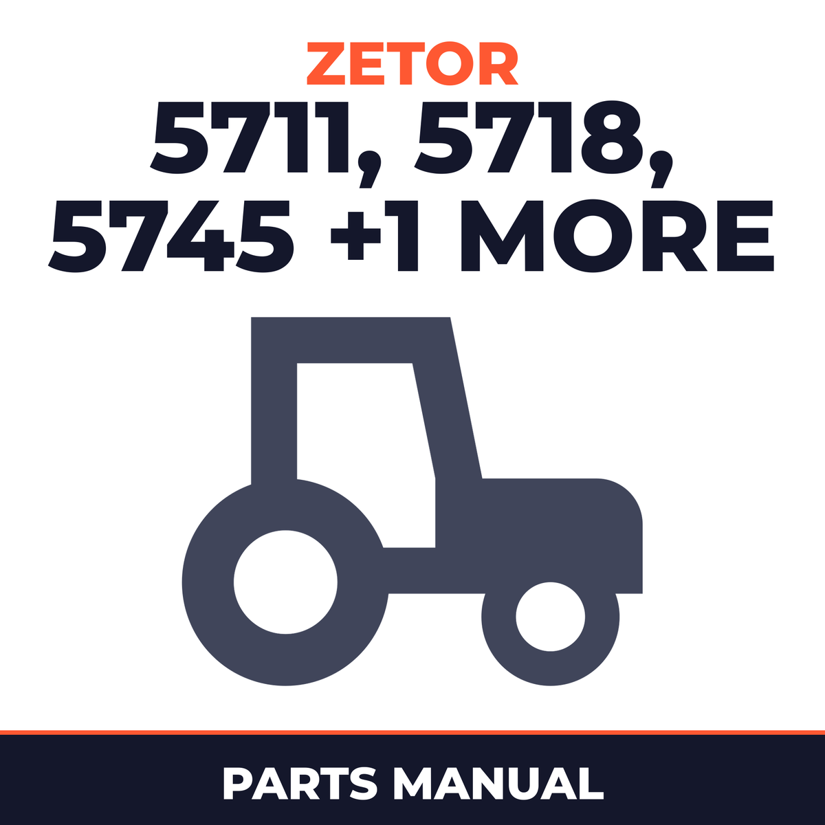 Zetor Tractor 5711 5718 5745 5748 Parts Manual