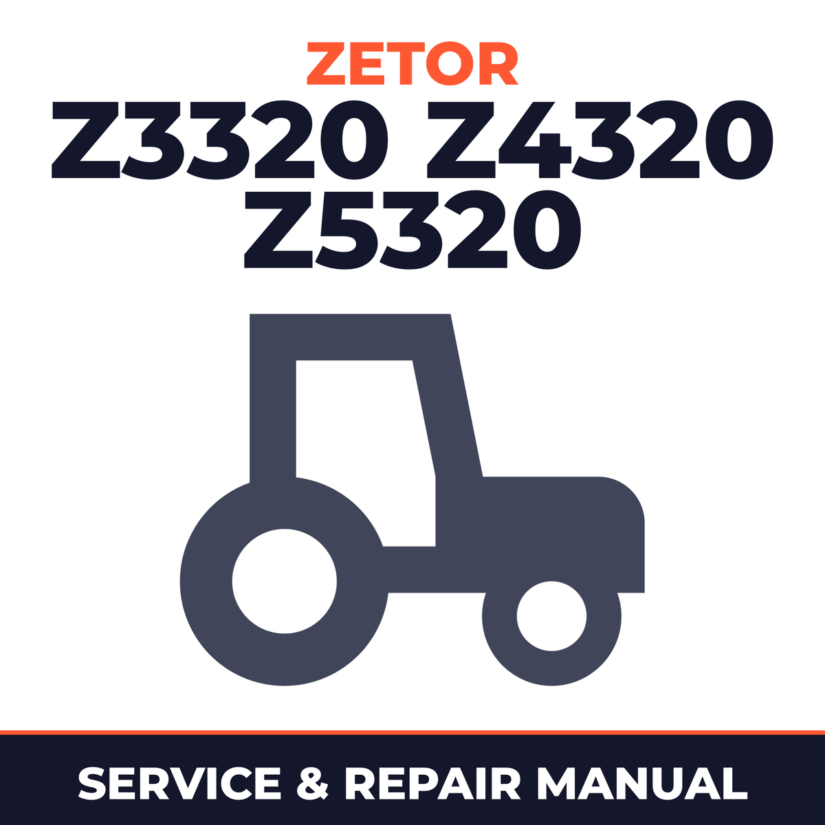 Zetor Z3320 Z4320 Z5320 tractor Service & Repair Manual