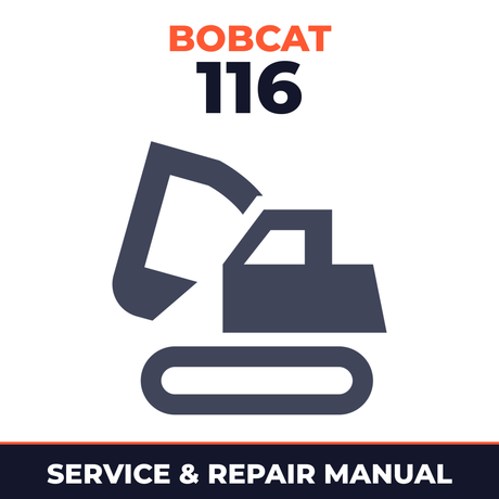 116 Hydraulic Excavator Service Repair Manual
