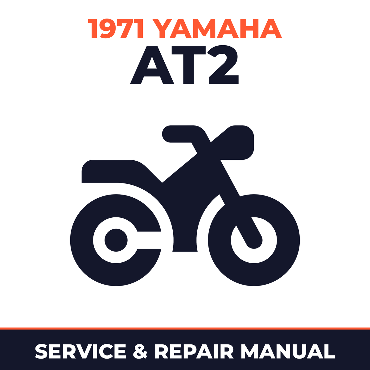 1971 Yamaha AT2 Service and Repair Manual - motorcycle workshop manual cover