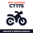 1971 Yamaha CT175 Service and Repair Manual - motorcycle workshop manual cover