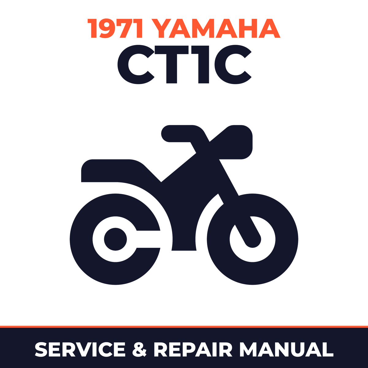 1971 Yamaha CT1C Service and Repair Manual - motorcycle workshop manual cover
