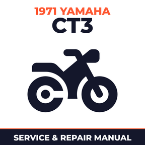 1971 Yamaha CT3 Service and Repair Manual - motorcycle workshop manual cover