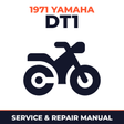 1971 Yamaha DT1 Service and Repair Manual - motorcycle workshop manual cover
